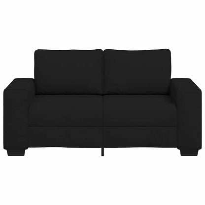 Sofá de 2 lugares tecido 120 cm preto