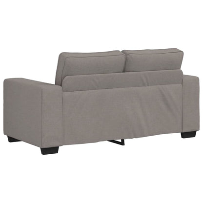 Sofá de 2 lugares tecido 120 cm cinzento-acastanhado