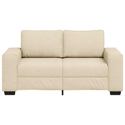 Sofá de 2 lugares tecido 120 cm cor creme