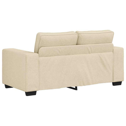 Sofá de 2 lugares tecido 120 cm cor creme