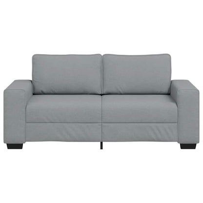 Sofá de 2 lugares em tecido 140 cm cinzento-claro