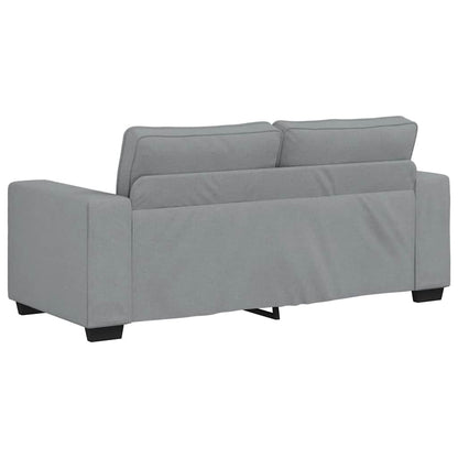 Sofá de 2 lugares em tecido 140 cm cinzento-claro
