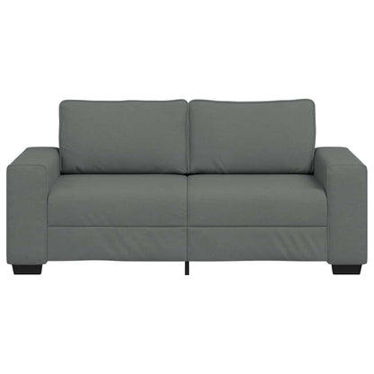 Sofá de 2 lugares em tecido 140 cm cinzento-escuro