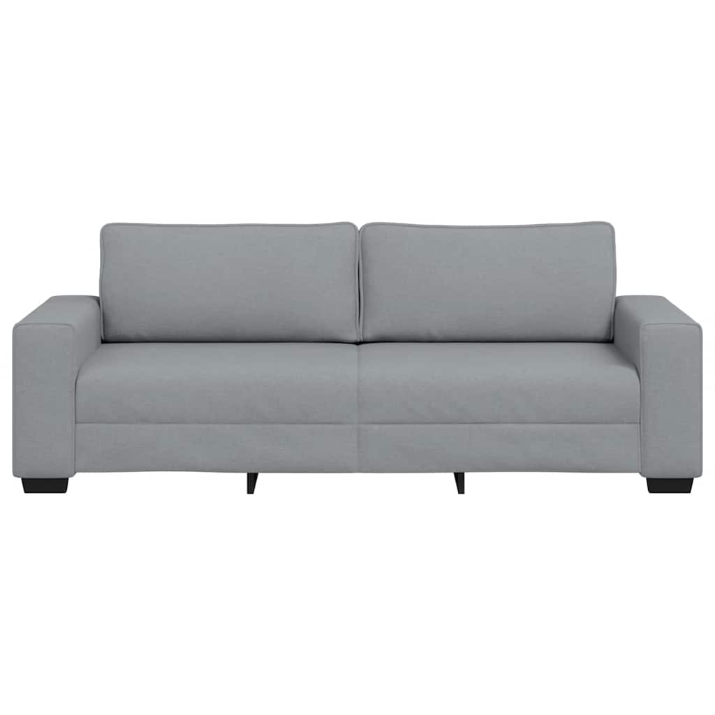 3-seater sofa 180 cm light grey fabric