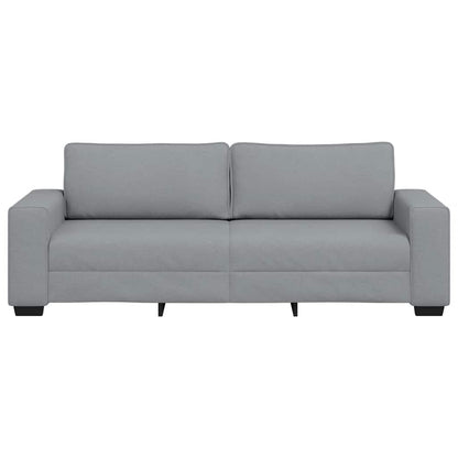 3-seater sofa 180 cm light grey fabric
