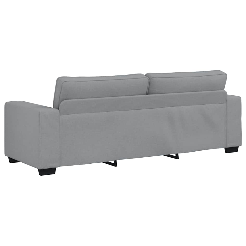 3-seater sofa 180 cm light grey fabric
