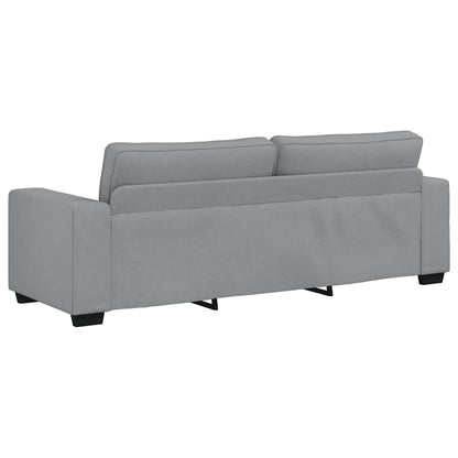 3-seater sofa 180 cm light grey fabric