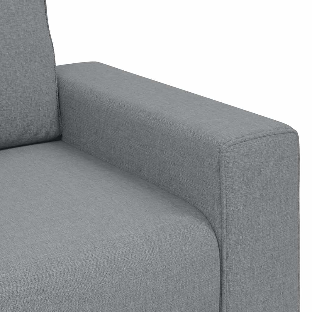3-seater sofa 180 cm light grey fabric