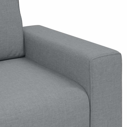 3-seater sofa 180 cm light grey fabric