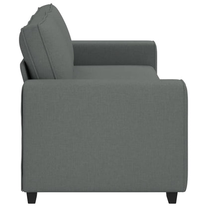 3-seater sofa 180 cm dark grey fabric