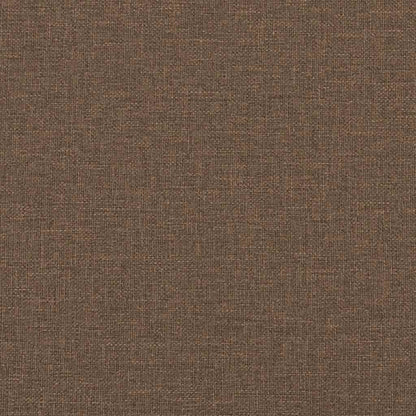 3-seater sofa in brown fabric 180 cm