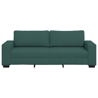 3-seater sofa 180 cm dark green fabric