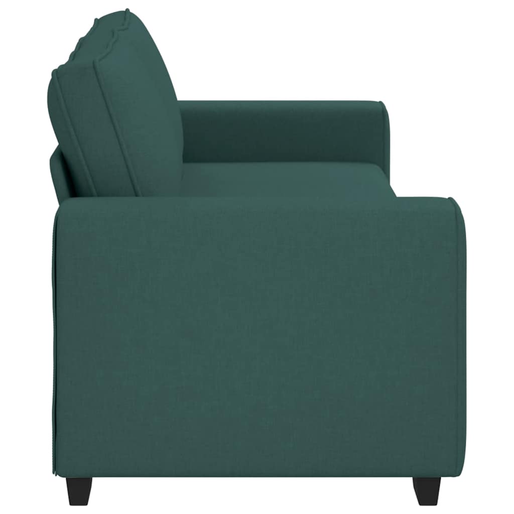 3-seater sofa 180 cm dark green fabric
