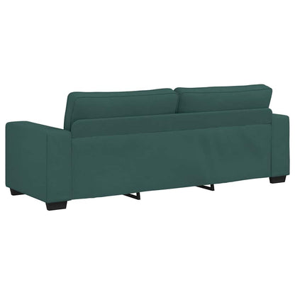 3-seater sofa 180 cm dark green fabric
