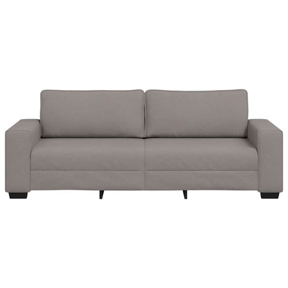 3-seater sofa in 180 cm grey-brown fabric