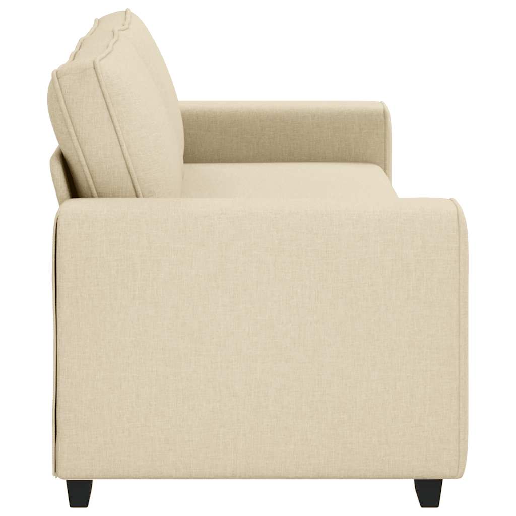 3-seater sofa in cream-colored fabric, 180 cm