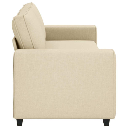 3-seater sofa in cream-colored fabric, 180 cm