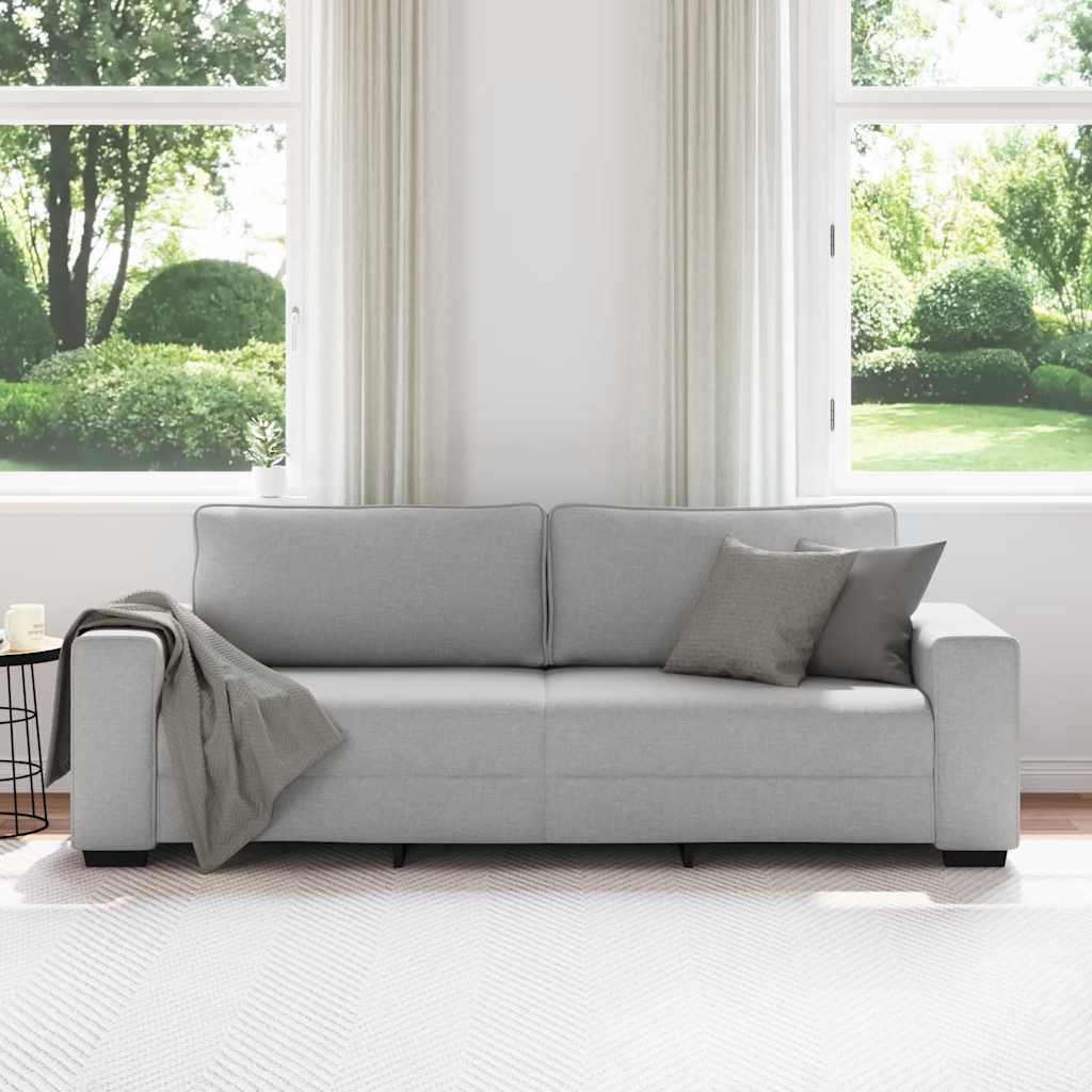 3-seater sofa 180 cm in cloudy grey fabric