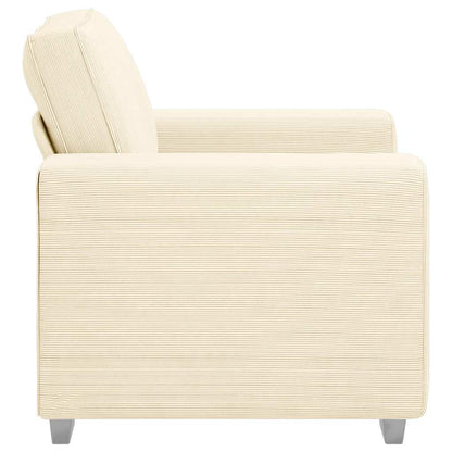 Poltrona 60 cm tecido corduroy creme