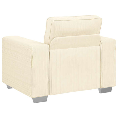 Poltrona 60 cm tecido corduroy creme