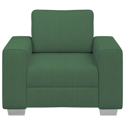 Poltrona 60 cm tecido corduroy verde selva