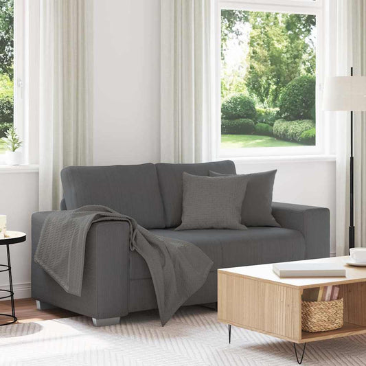 Sofá-luvas 120 cm tecido corduroy cinzento-escuro
