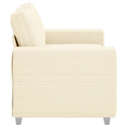 Sofá-luvas 120 cm tecido corduroy creme