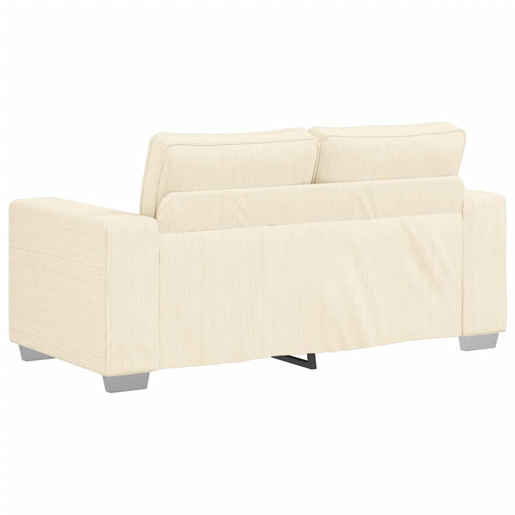 Sofá-luvas 120 cm tecido corduroy creme