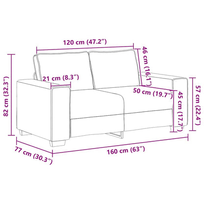 Sofá-luvas 120 cm tecido corduroy creme