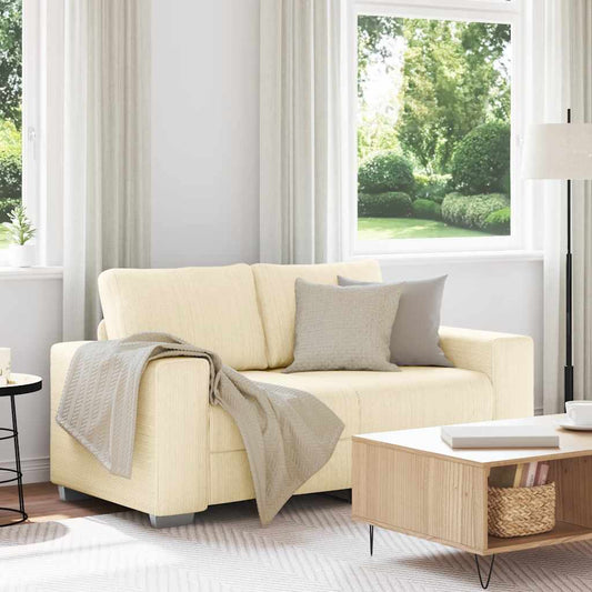 Sofá-luvas 120 cm tecido corduroy creme