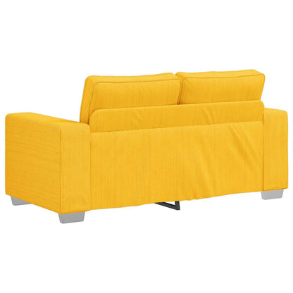 Sofá-luvas 120 cm tecido corduroy amarelo-claro