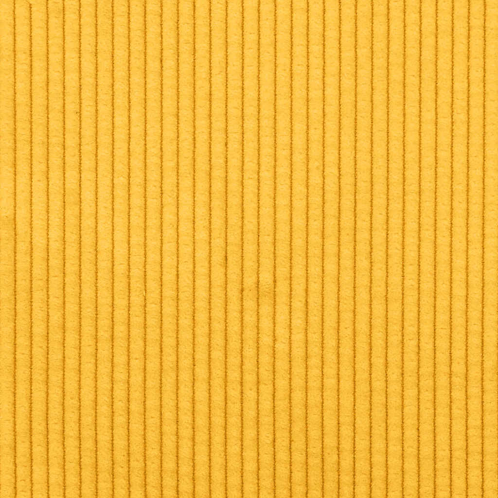 Sofá-luvas 120 cm tecido corduroy amarelo-claro