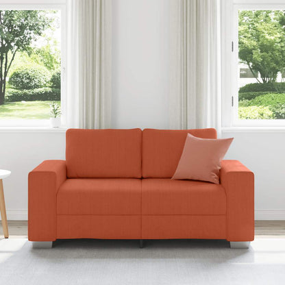 Sofá-luvas 120 cm tecido corduroy laranja vermelho