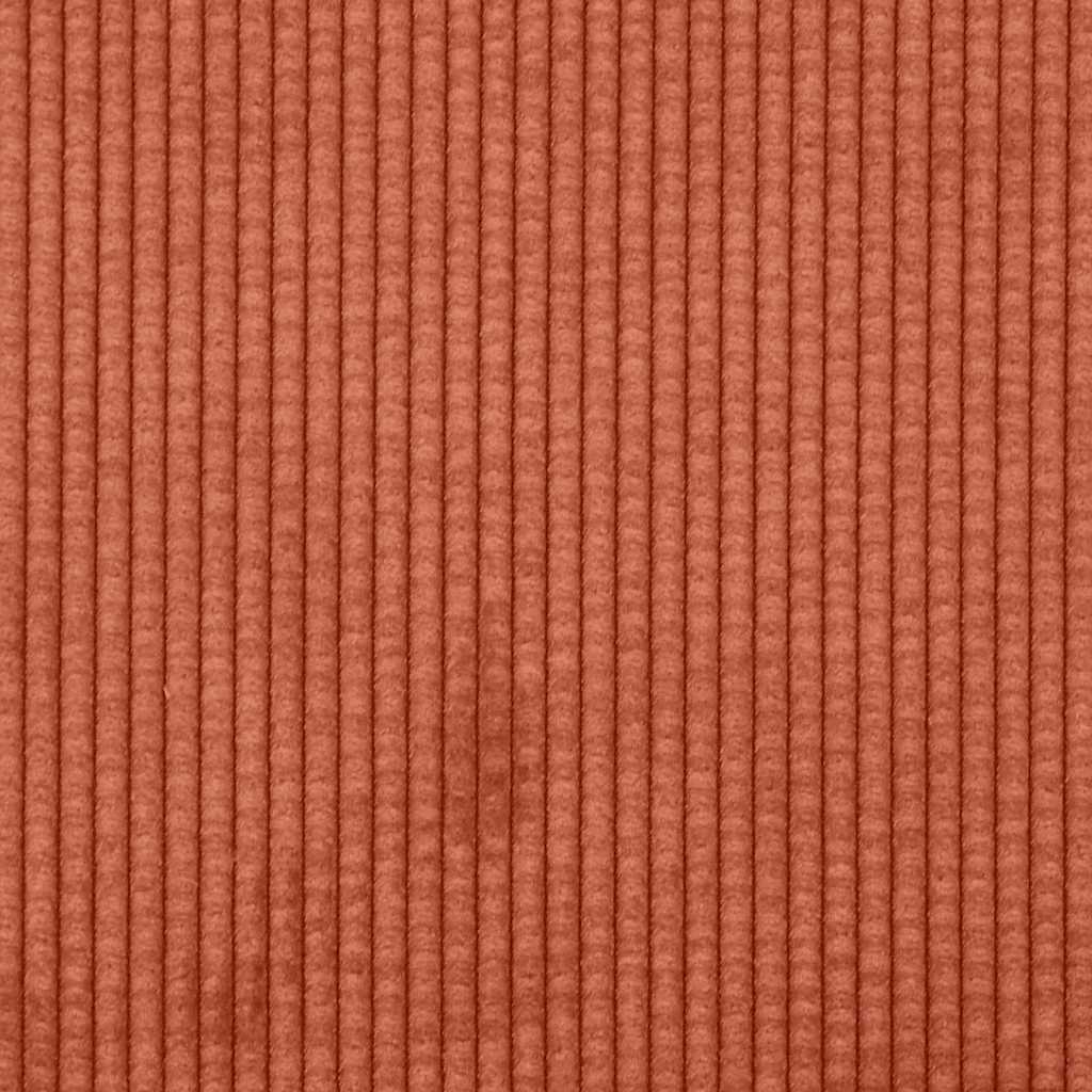Sofá-luvas 120 cm tecido corduroy laranja vermelho