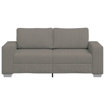 Sofá-luvas 140 cm tecido corduroy cinzento-claro