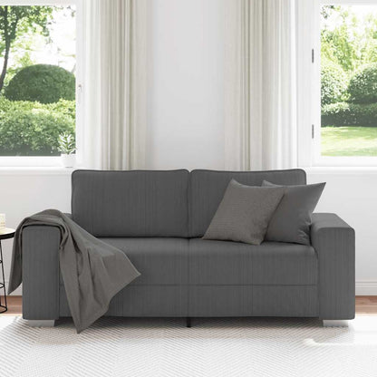 Sofá-luvas 140 cm tecido corduroy cinzento-escuro