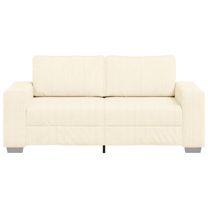 Sofá-luvas 140 cm tecido corduroy creme