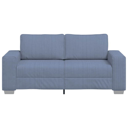 Sofá-luvas 140 cm tecido corduroy azul