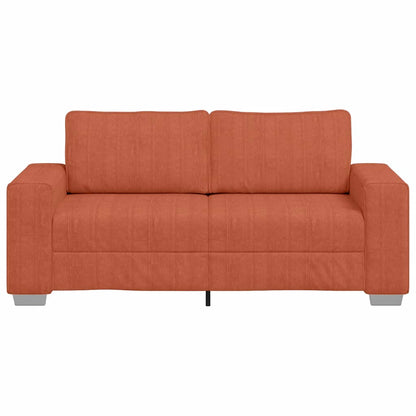 Sofá-luvas 140 cm tecido corduroy laranja vermelho