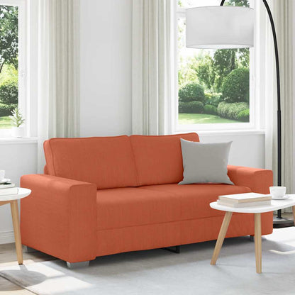 Sofá-luvas 140 cm tecido corduroy laranja vermelho