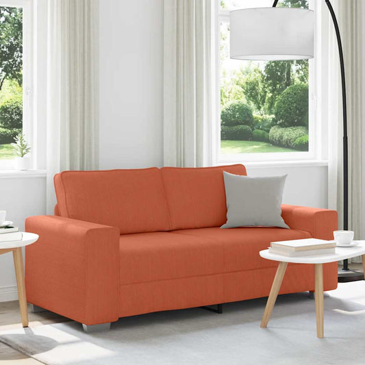 Sofá-luvas 140 cm tecido corduroy laranja vermelho