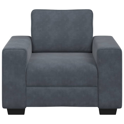 Poltrona 60 cm veludo verde-escuro