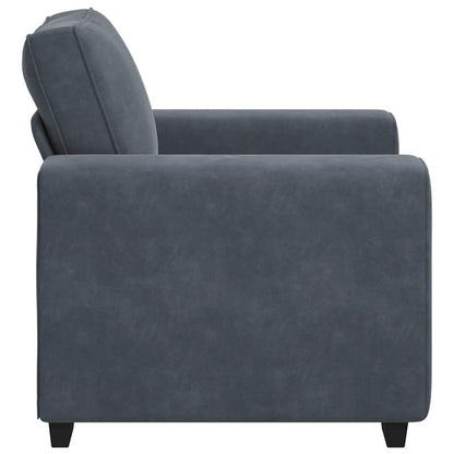 Poltrona 60 cm veludo verde-escuro