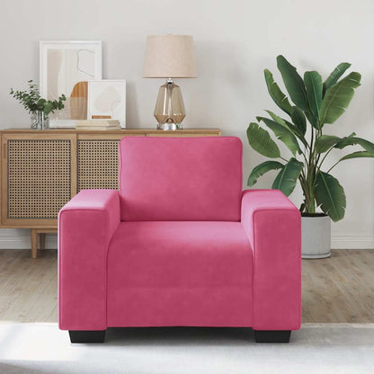 Poltrona 60 cm veludo vermelho-tinto