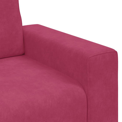 Poltrona 60 cm veludo vermelho-tinto