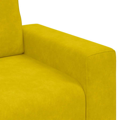 Poltrona 60 cm veludo amarelo