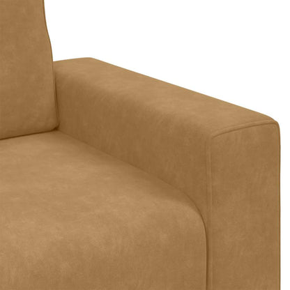 Poltrona 60 cm veludo castanho