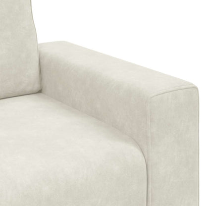Poltrona 60 cm veludo creme