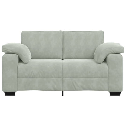 Sofá-luvas 120 cm veludo cinzento-claro