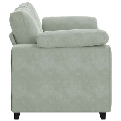Sofá-luvas 120 cm veludo cinzento-claro